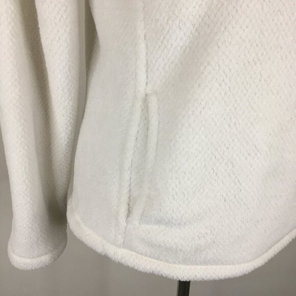 PATAGONIA White Fleece Textured Polartec Thermal Pro Breathable Active Pullover - Picture 10 of 12